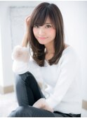 関内/髪質改善/マロンベージュでワンカールレイヤーロング♪b