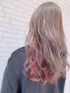 プログレス フレスポ富沢店(PROGRESS) ピンク×ミルクティー/インナーカラー