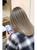 アンククラシックヘアー(ank classic hair)&nbsp;バレイヤージュ【ハイトーン/透明感/カラー/ブリーチ&カラー】