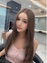 ラピス 渋谷本店(Lapis)&nbsp;ミルクティーベージュ/レイヤーカット/髪質改善/ストレート