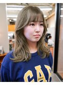 1ブリーチで作るオリーブベージュ！