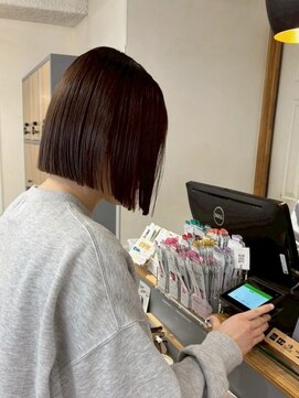 ネオリーブ クーロ(Neolive curro) 小顔タッセルボブ×髪質改善カラー[縮毛矯正/酸性ストレート]