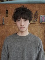 ノラ カマクラ(NORA kamakura)&nbsp;ラフパーマニュアンスパーママッシュショート前髪刈り上げなし