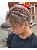 大人かっこいいミルクティーベージュバレイヤージュ