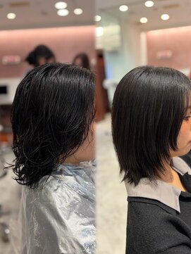 パーマ落としラボ アピッシュ 銀座(apish) パーマ落としでナチュラル美髪に