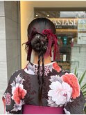 ヘアアレンジ&袴着付