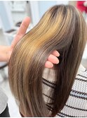シルク髪ストレートロング