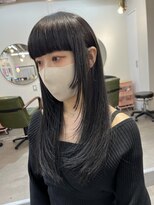 hyon myon/RISEbyREVO 綾瀬店【ヒョンミョン】&nbsp;ハッシュカット/デザインカラー/グレージュ[綾瀬駅/韓国ヘア]