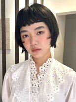 ビファインクーアヴェダ(Be fine coo AVEDA)&nbsp;オン眉ミニボブ　ワンカールレイヤーボブ/