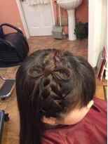 ブルーベリー(Blue Berry) リボン編み込み