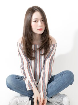 クラウン(CROWN) センターパート×ワンカール重軽ストレート