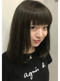【ナチュラルロング カーキグレージュ エイチ原宿/小島遥香】