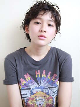 エムスラッシュ センター南(M.SLASH) ■M.SLASHセンター南・9-18★■外ハネくせ毛風マッシュショート