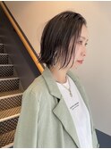 《ゲストスナップ》ぶつ切りボブ/マロンブラウン