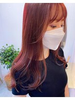 ルームバイシー 新宿(Loom. by Sea) 韓国/顔まわり/ピンクレッド/艶感カラー