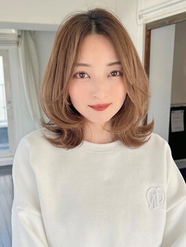 アグ ヘアー フィッツ 旭川豊岡店(Agu hair fits) 《Agu hair》大人可愛い★たっぷりレイヤー外ハネロブ