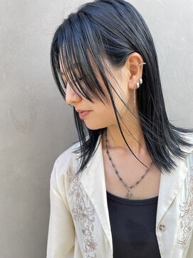 ジャコ ヘアー(jako HAIR) 【jako/自由が丘】ハイライト/白髪ぼかし/ディープネイビー