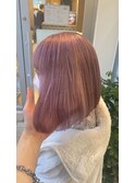 ピンクカラー/原宿/ダブルカラー/ホワイトピンク/ブリーチカラー