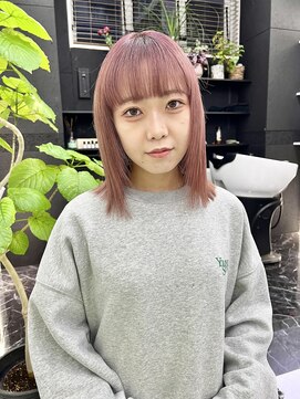 チュダック(ChuDuck) 韓国風《ピンクブラウン》ハイトーン/ケアブリーチ/ダブルカラー