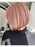 保存必須【海外風ハイトーンボブ】エンドカラー