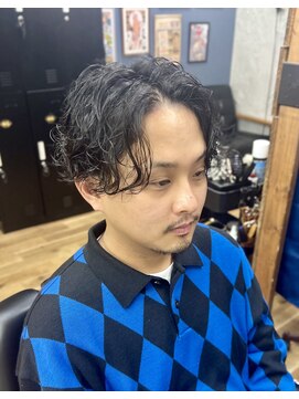 パール(PEARL) メンズボブ×スパイラルパーマ