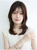 内巻きレイヤー*レイヤーカット*ロングレイヤー*前髪*白髪染めOK