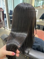 リフトバイマグ 松本駅前店(lift by mag)&nbsp;大人可愛い透明感オリーブブラウン髪質改善艶髪カラー小顔