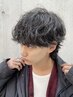 メンズカット+シャドウパーマ￥14500(立川メンズパーマ/マッシュウルフカット)