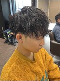 STYLE藤沢メンズカット黒髪マッシュツイストスパイラルパーマ