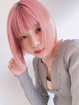 サロウィン 那覇店(SALOWIN) ピンクベージュ大人ガーリーニュアンスカラーメルティーカラー2