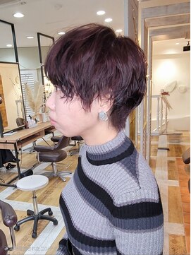 バイエイト(X８) ニュアンスパーマ×マッシュショート　『小川』
