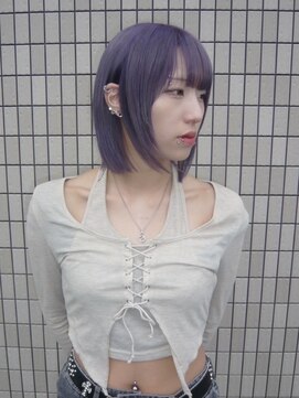 アルレン(Allen) ラベンダーカラー　宇都宮　切りっぱなしボブ