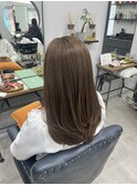 透明感カラー×ワンカールで可愛いレイヤーカット