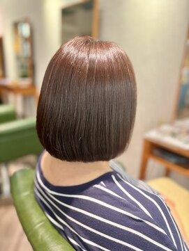 ヘアーサロンカルド(hair salon CALDO) 丸みボブ 縮毛矯正