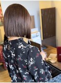 【ナチュラルブラウン　ボブ】