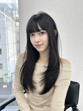 ユーフォリア 渋谷グランデ(Euphoria SHIBUYA GRANDE) レイヤーカット ワンカール 顔まわりカット