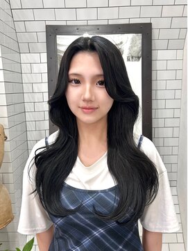 レガーレ(Legare) 【広島韓国ヘア】韓国レイヤーカット×透明感ブルーブラック!