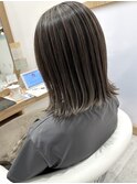 20代30代韓国風ミディアムボブアッシュベージュ夏カラー秋カラー