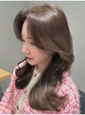 韓国風レイヤーカット顔まわりくびれオルチャン堀江