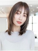 20代30代かわいい/顔周りレイヤー/髪質改善/髪質改善ストレート