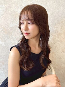 アンニュ(annuy) 韓国風巻き ブラウンベージュ 前髪カット 顔周り レイヤーカット