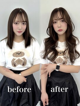 ラピステン 福岡天神 大名店(Lapis) エクステ/ココア/ブラウン/髪質改善/韓国/シースルーバンク