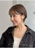 大人可愛い◎ミニマムショート×グレージュカラー