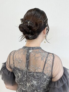 キアラ(Kchiara) お呼ばれヘア 結婚式ヘアセット 福岡ヘアセット アレンジ