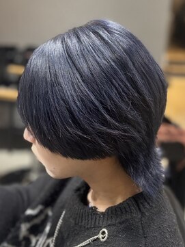 メンズウルフ　ブルーブラック