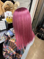 トリコ(ToricO) チェリーレッド ワインレッド ダブルカラー 全頭ブリーチ