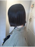 ミニボブ/ぱつっとボブ/艶感ダークカラー【長津田/髪質改善】