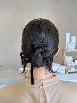 ジュエ ヘアー デザイン(Jue hair design) カチモリヘアセット/結婚式お呼ばれヘア/ヘアセット/20代/知立