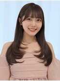 【F】ニュアンスかわいいミディアムレイヤー20代30代40代50代◎