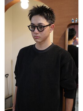エディ(Edy) メンズスパイキーショート刈り上げ眉毛カットジェットモヒカン